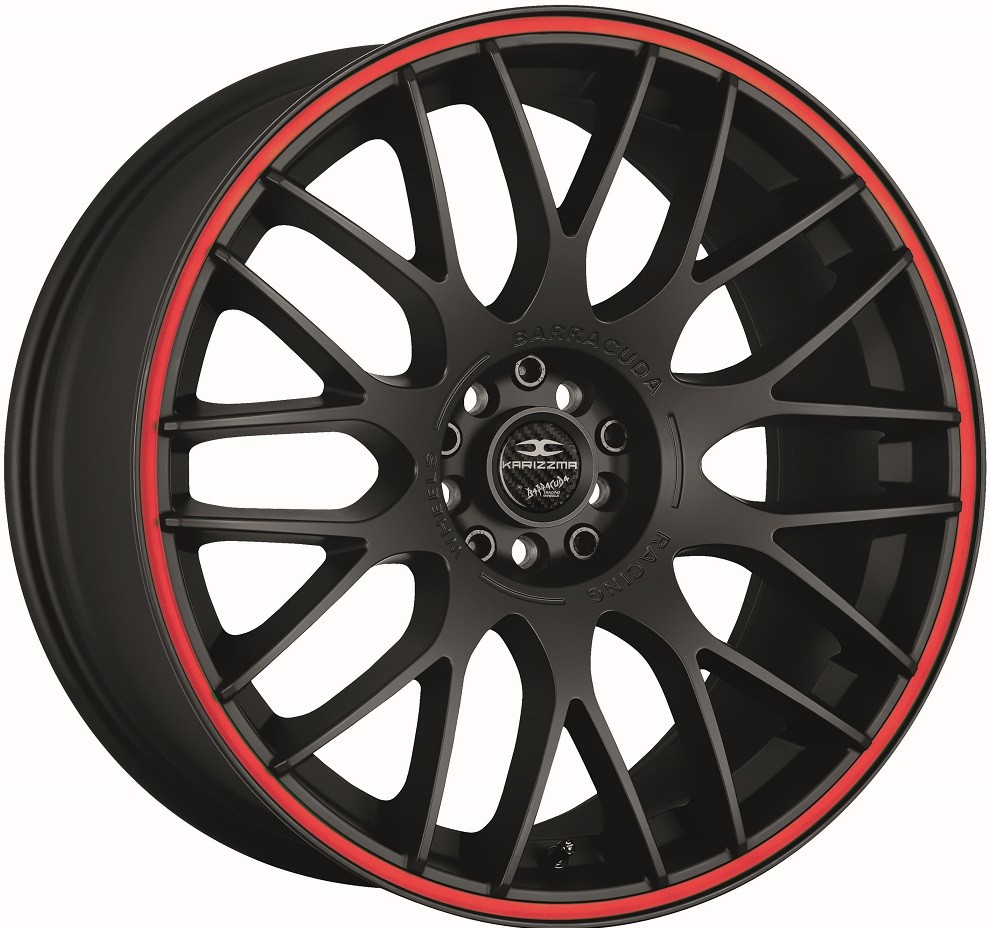 BARRACUDA KARIZZMA hliníkové disky 9x20 5x112 ET37 Mattblack Puresports / Color Trim rot