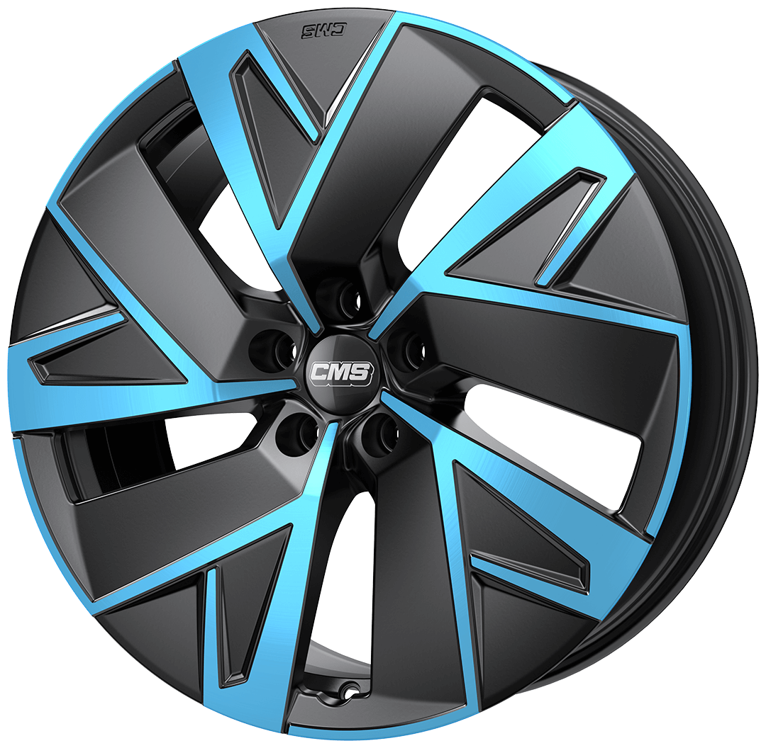 CMS C32-AERO hliníkové disky 7,5x19 5x112 ET50 Diamond Black Blue
