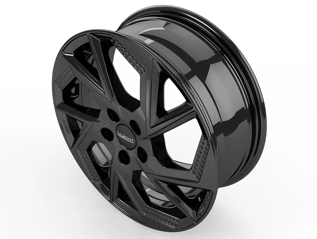 DEZENT AP black hliníkové disky 7x18 5x108 ET50 Čierne lakovanie