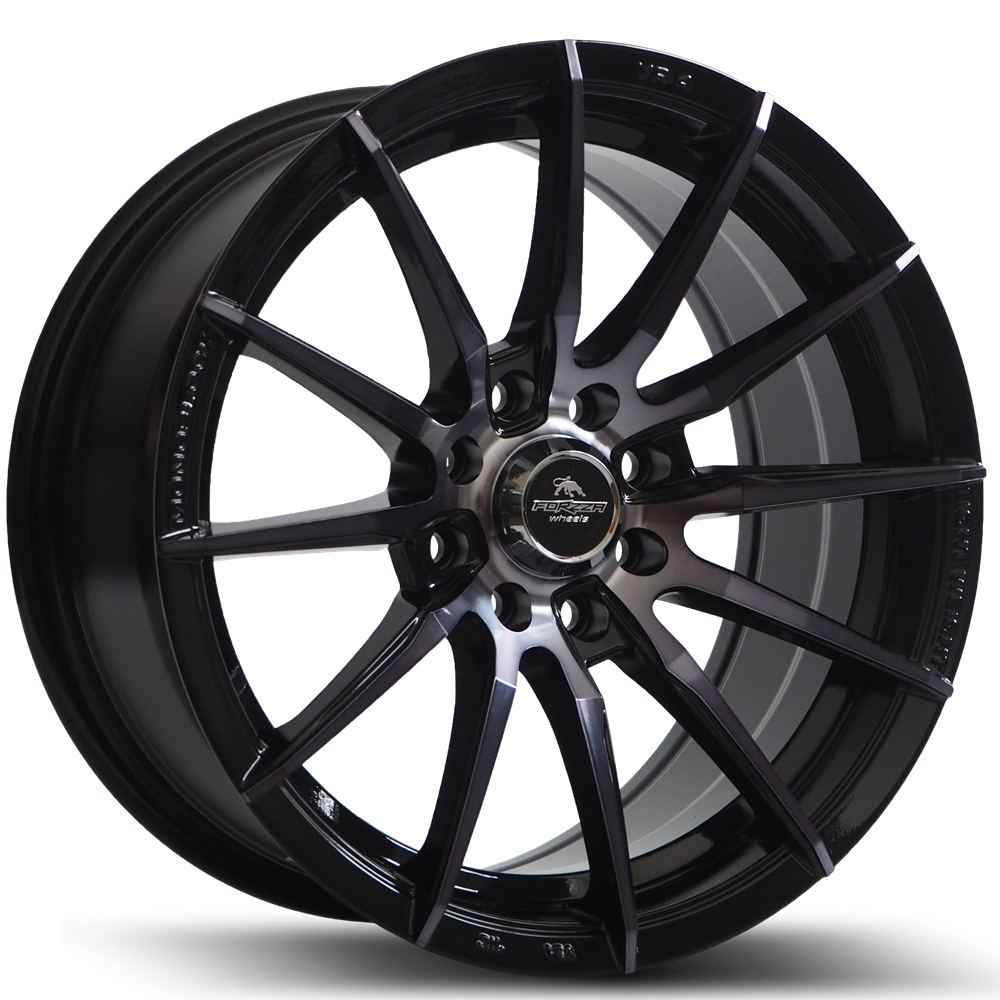 FORZZA Atom hliníkové disky 7x15 4x100 ET25 Black Magic Machined