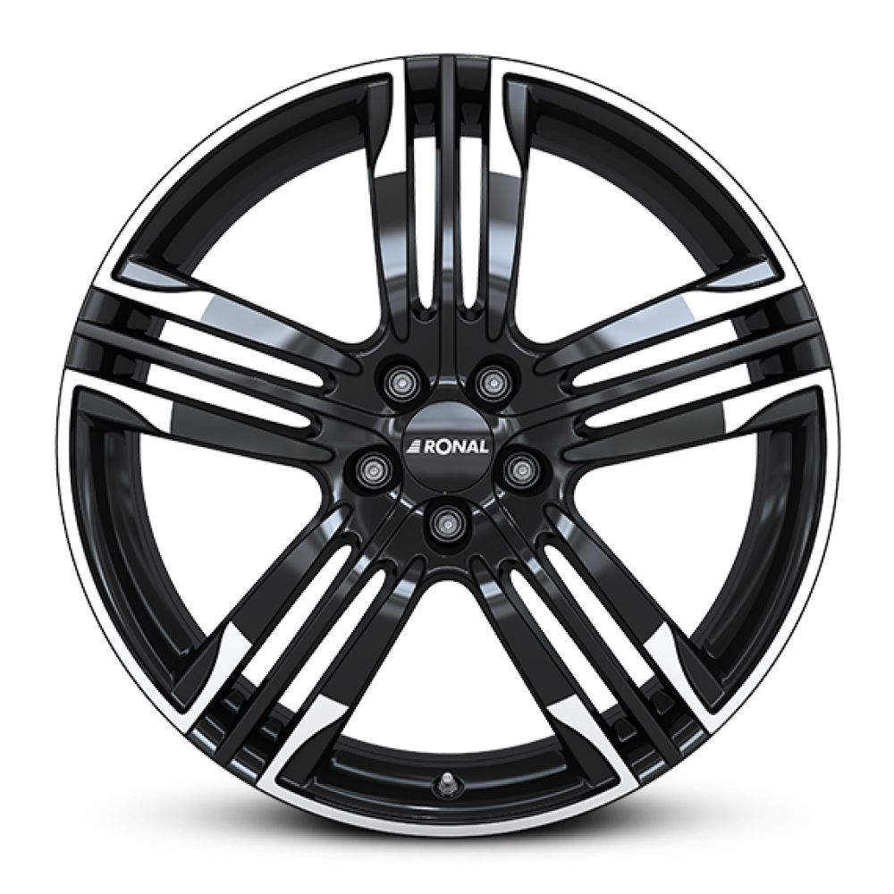 RONAL R58 MCR hliníkové disky 8x20 5x105 ET40 JETBLACK-WHITE RIM