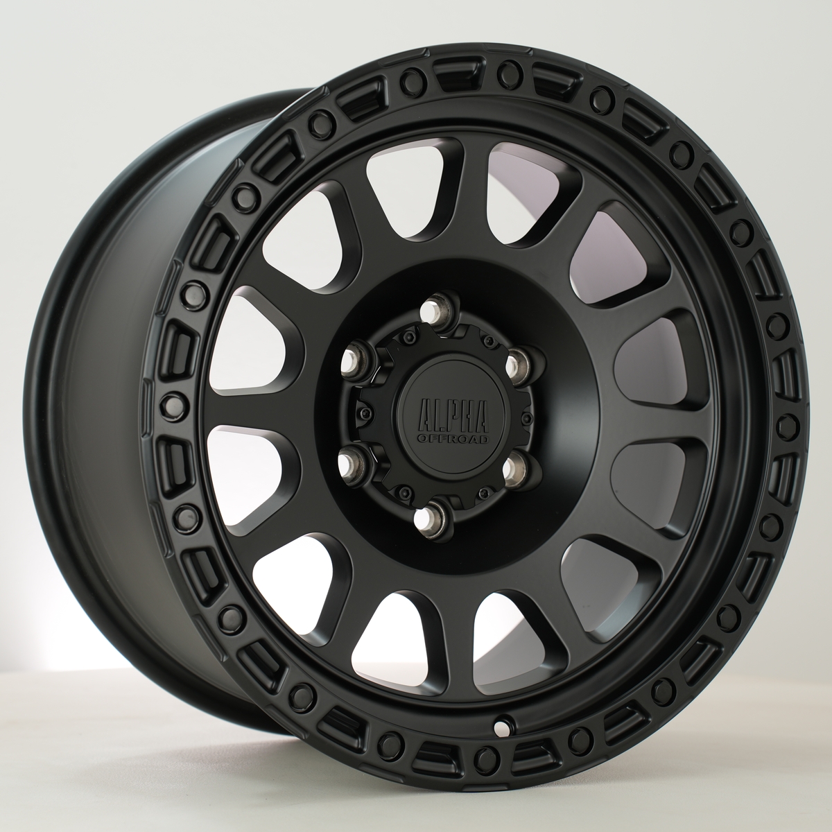 ALPHA OFFROAD Brawler hliníkové disky 9x17 6x139,7 ET15 Sblack