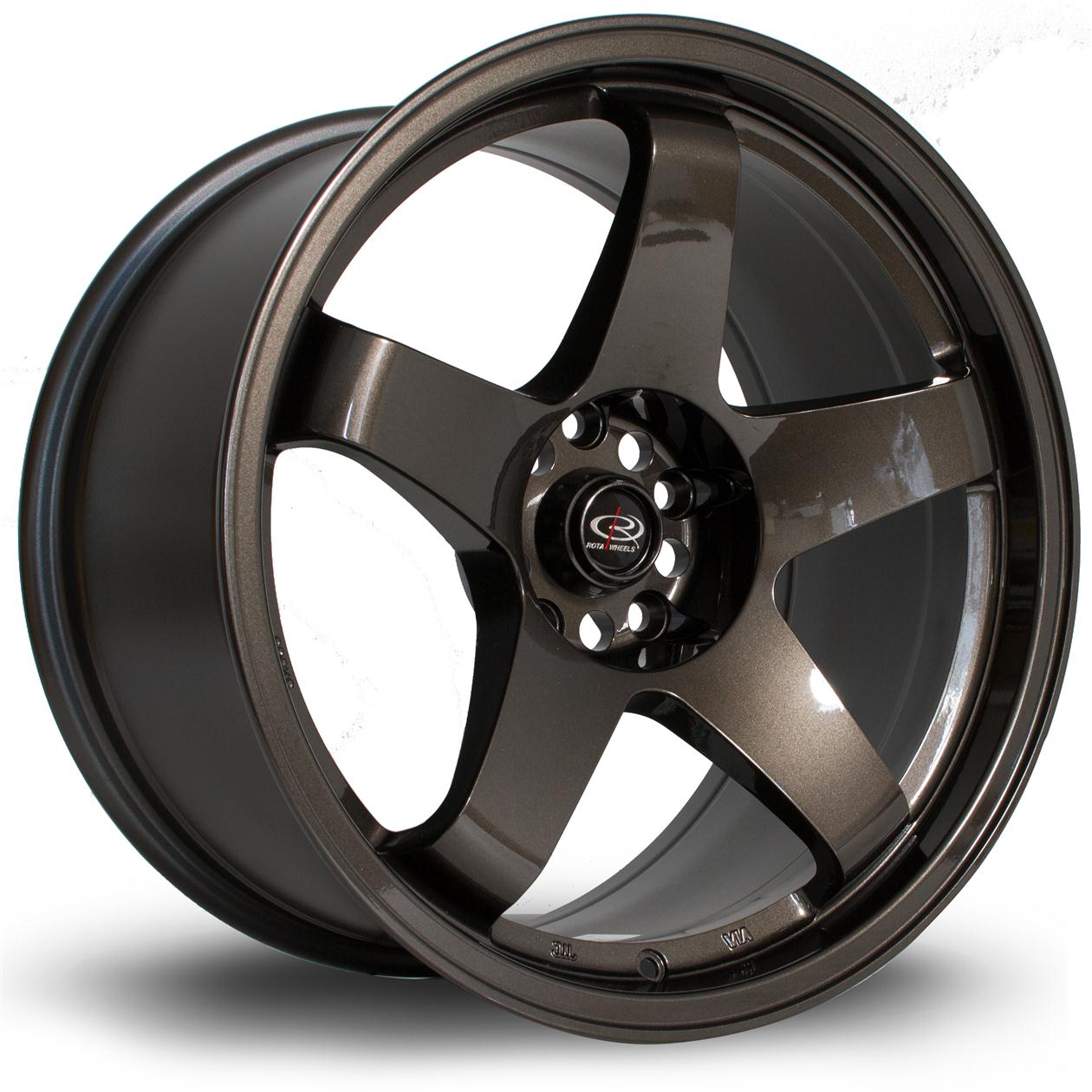ROTA GTR hliníkové disky 9,5x18 5x114,3 ET30 Gunmetal