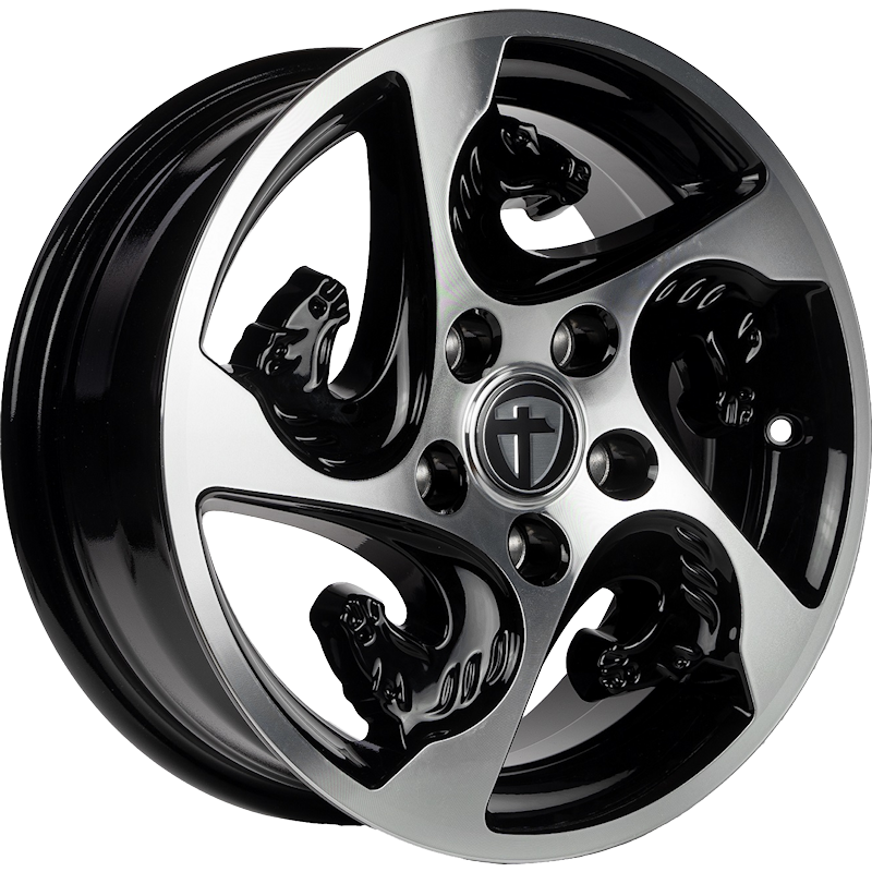 TOMASON TR-Horse hliníkové disky 6x15 5x112 ET30 blackpolished