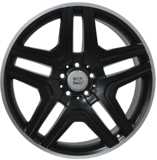 WSP W766 AMG NERO MERCEDES hliníkové disky 10x21 5x112 ET56 DULL BLACK R POLISHED