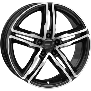 2DRV WH11 hliníkové disky 7,5x17 5x112 ET45 Black full machined