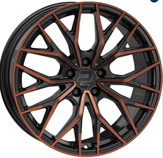2DRV WH37 hliníkové disky 8,5x20 5x112 ET35 Black Copper full machined