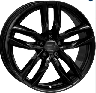 2DRV WH40 hliníkové disky 8,5x19 5x112 ET32 Black glossy painted
