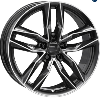 2DRV WH40 hliníkové disky 8,5x19 5x112 ET32 Dark gunmetal full machined