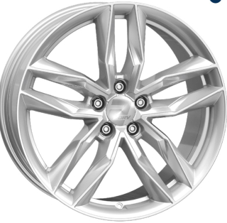 2DRV WH40 hliníkové disky 9x20 5x130 ET50 Race silver painted