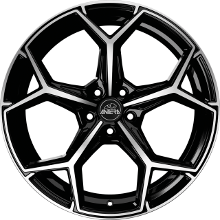 ANTERA A101 hliníkové disky 9,5x20 5x112 ET38 Piano Black Diamond