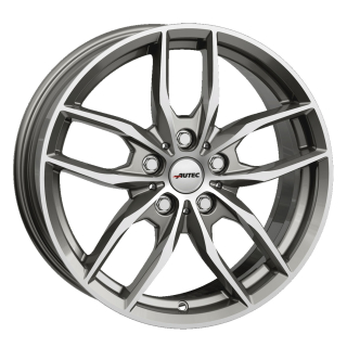 AUTEC Bavaris hliníkové disky 8x19 5x112 ET54 Titanium Silver Polished