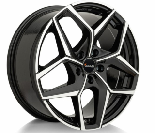 AVUS AC-523 hliníkové disky 7,5x18 5x114,3 ET44 BLACK POLISHED