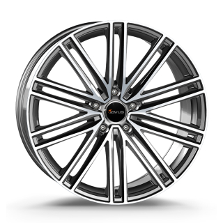 AVUS AC-M08 hliníkové disky 9x20 5x112 ET25 ANTHRACITE POLISHED