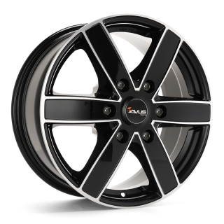 AVUS AC-V61 hliníkové disky 6,5x16 6x130 ET62 BLACK POLISHED