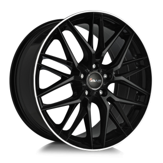 AVUS AF19 hliníkové disky 7,5x17 5x112 ET42 BLACK POLISHED LIP