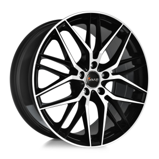 AVUS AF19 hliníkové disky 8x18 5x112 ET30 BLACK POLISHED