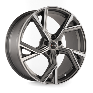 AVUS AF20 hliníkové disky 9x21 5x112 ET30 MATT ANTHRACITE POLISHED