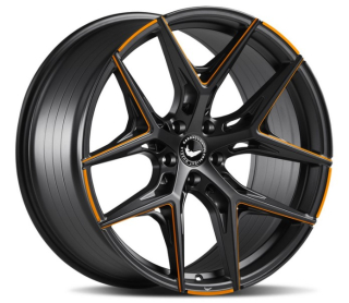 BARRACUDA RAZZER hliníkové disky 8,5x20 5x108 ET40 Mattblack ORANGE Puresports