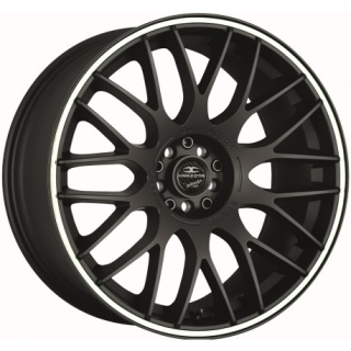 BARRACUDA KARIZZMA hliníkové disky 8x18 5x112 ET45 Mattblack Puresports / Color Trim weiss