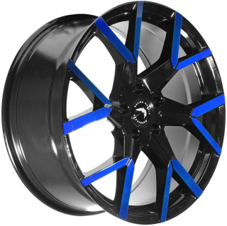 BARRACUDA TZUNAMEE EVO hliníkové disky 8x18 5x108 ET40 Black gloss Flashblue