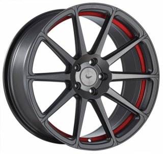 BARRACUDA PROJECT 2.0 hliníkové disky 8,5x19 5x108 ET40 Mattgunmetal/ undercut Color Trim rot