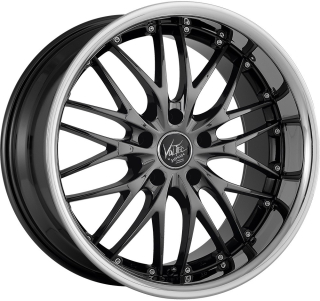 BARRACUDA VOLTEC T6 hliníkové disky 7x17 4x100 ET38 Higloss black inox lip