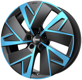 CMS C32-AERO hliníkové disky 8x19 5x112 ET34 Diamond Black Blue