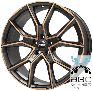 CMS C33 hliníkové disky 8x18 5x114,3 ET37 Diamond Black Copper