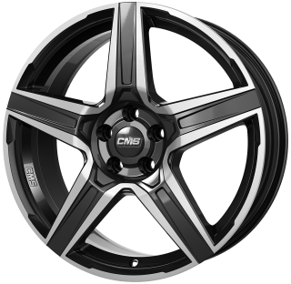 CMS C34 hliníkové disky 7x17 5x114,3 ET50 Diamond Black Gloss