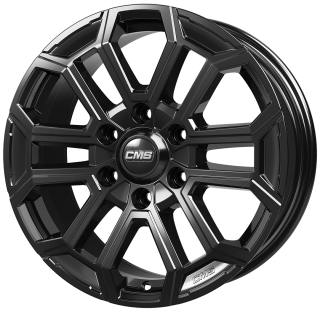 CMS C35 hliníkové disky 7,5x17 6x139,7 ET55 Complete Black Gloss
