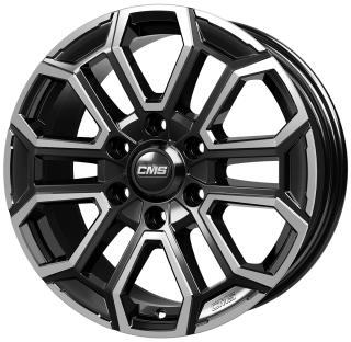 CMS C35 hliníkové disky 8x18 6x139,7 ET29 Diamond Black Gloss