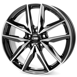 CMS C28 hliníkové disky 7,5x18 5x100 ET40 Diamond Black