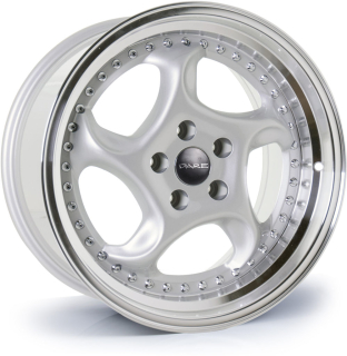 DARE MOTORSPORT F6 hliníkové disky 7,5x17 5x112 ET42 Silver Polished Lip