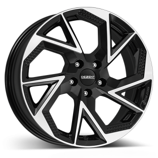 DEZENT AP dark hliníkové disky 7x18 5x114,3 ET35 Leštená čelná plocha / čierne lakovanie