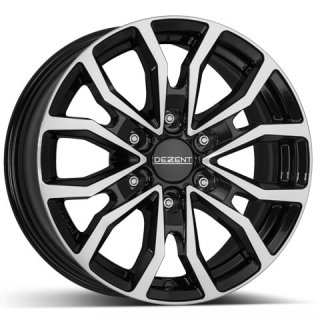 DEZENT KC dark hliníkové disky 8x18 6x139,7 ET35 Leštená čelná plocha / čierne lakovanie