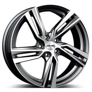 GMP Arcan hliníkové disky 9x20 5x108 ET38,5 Anthracite Diamond