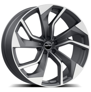 GMP Rebel hliníkové disky 10x23 5x112 ET18 Matt Anthracite Diamond