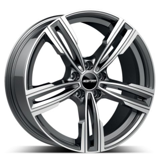 GMP Reven hliníkové disky 8,5x20 5x120 ET33 Anthracite Diamond