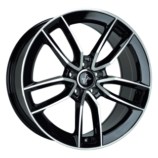 KESKIN KT21 hliníkové disky 7,5x17 5x108 ET45 BLACK FRONT POLISH