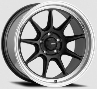 KONIG Countergram hliníkové disky 9x17 5x114,3 ET43 MATTE BLACK / MATTE MACHINED LIP