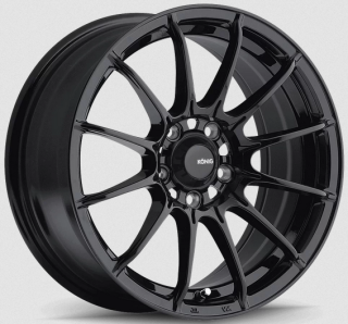 KONIG Dial In hliníkové disky 8x15 4x100 ET25 Gloss Black
