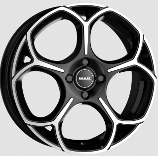 MAK MONZA hliníkové disky 7x18 4x108 ET35 BLACK MIRROR