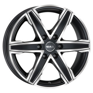 MAK KING6 hliníkové disky 6,5x16 6x139,7 ET20 ICE BLACK