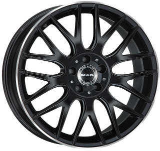 MAK ARROW hliníkové disky 10x21 5x112 ET62 GLOSS BLACK MIRROR RING