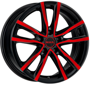 MAK MILANO hliníkové disky 8x18 5x114,3 ET40 BLACK AND RED