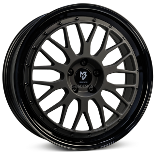 MB DESIGN LV1 hliníkové disky 7x17 4x98 ET35 Schwarz stumpfmatt Glanzschwarz