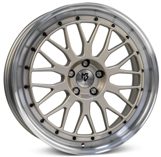 MB DESIGN LV1 hliníkové disky 7x17 4x98 ET35 Champagner poliert