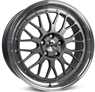 MB DESIGN LV1 hliníkové disky 7,5x18 5x100 ET42 Glanzgrau poliert