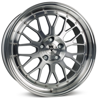 MB DESIGN LV1 hliníkové disky 7x17 4x98 ET35 Silber voll poliert